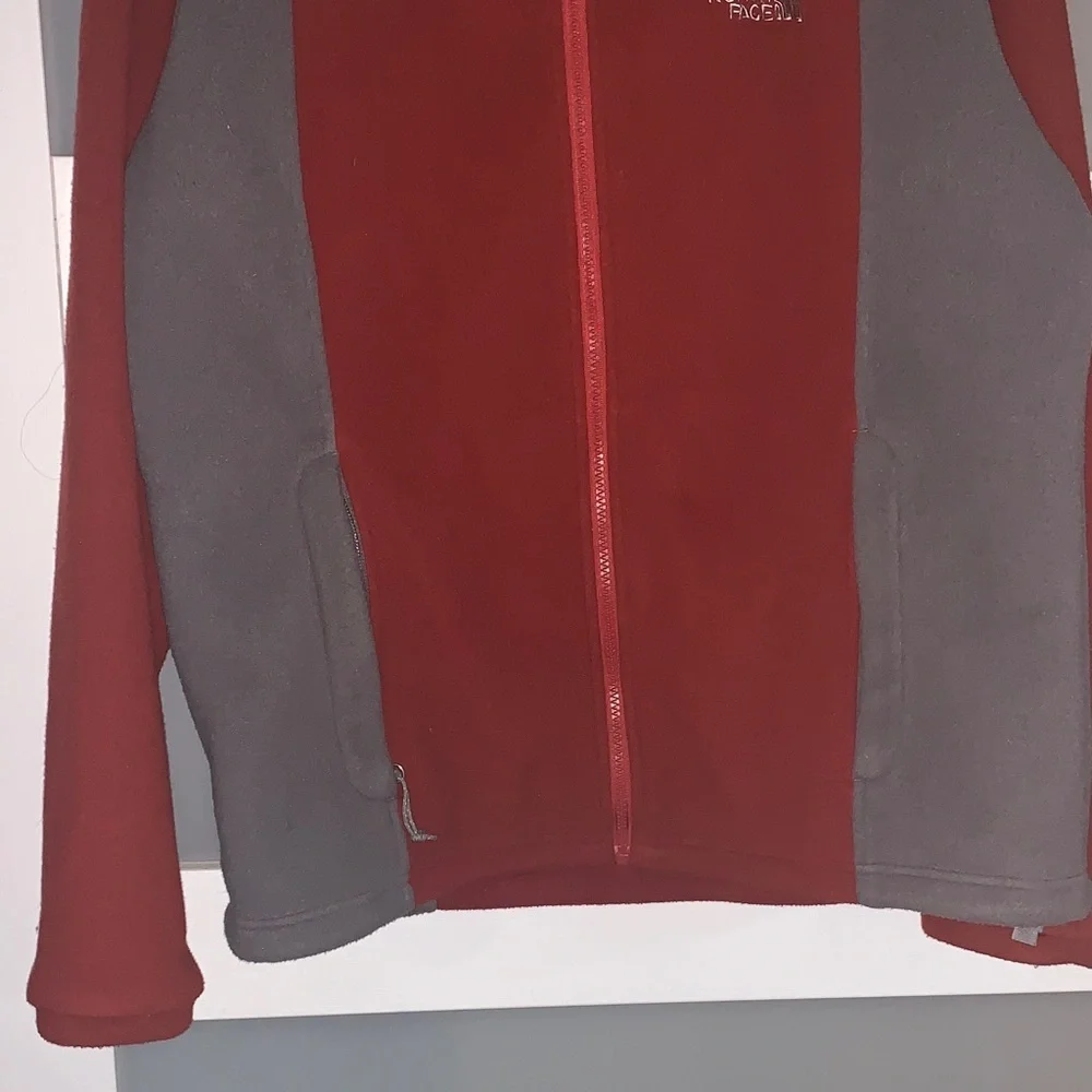 The North Face Dark Reddish and Gray Outdoor Jacket